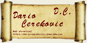 Dario Čereković vizit kartica
